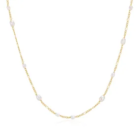 Aella Pearl Necklace Sterling 925 - Gold