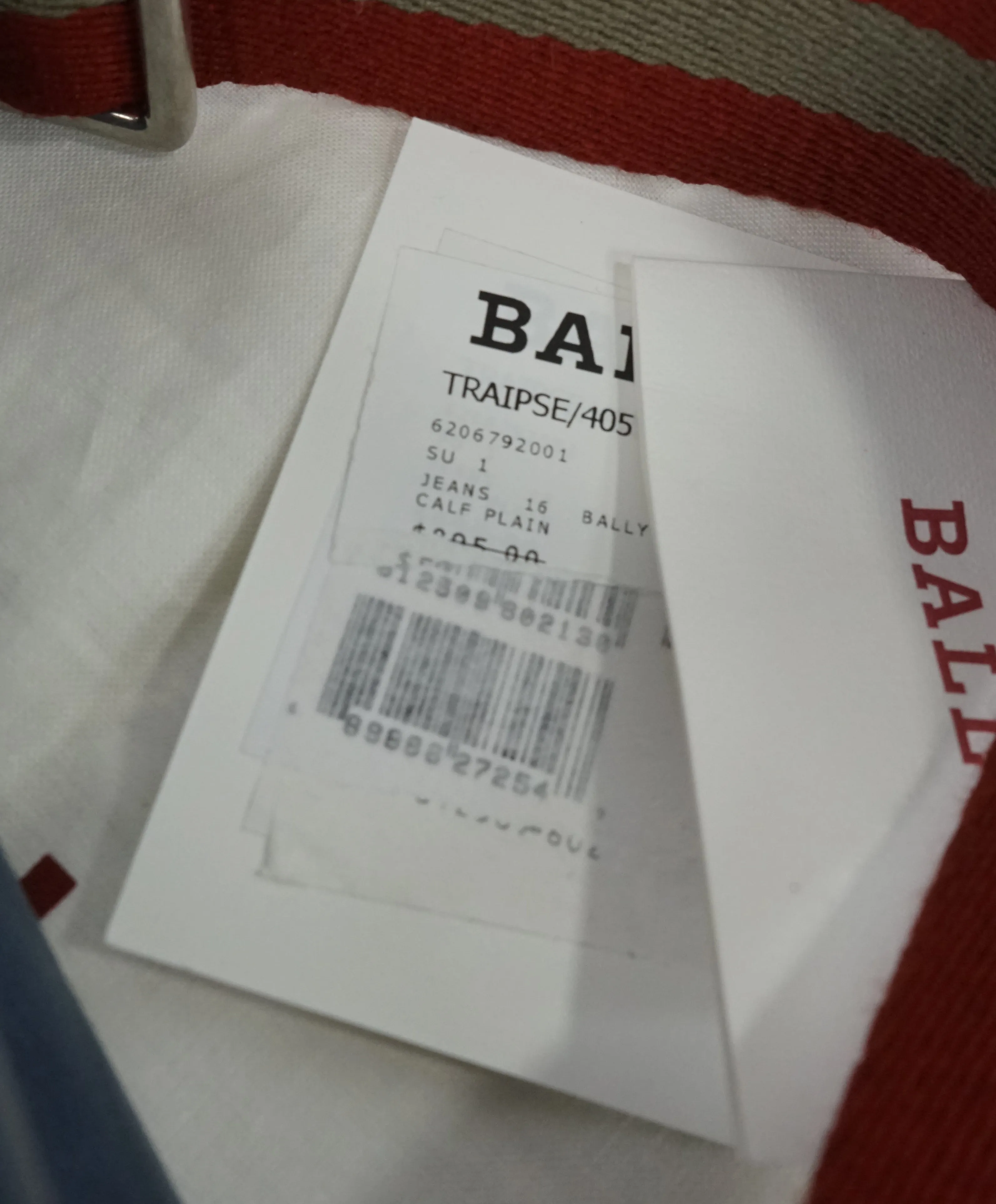 BALLY - "TRAIPSE"/405 Pastel Blue Calf Skin Logo Bag -