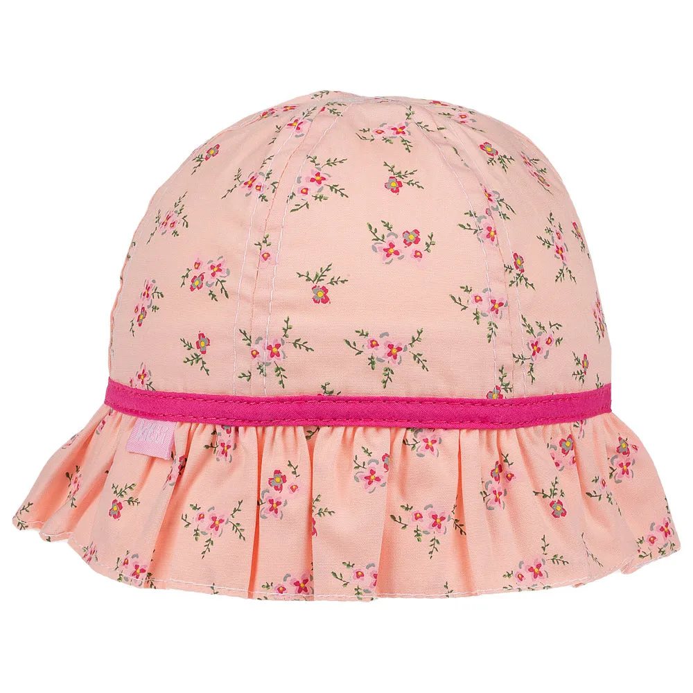 Beautiful Floral Print -Infant Girl Maxi Hat 0-18 Months