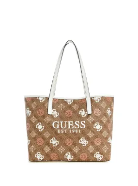 Beige Tan Logo Vikky 2 in 1 Tote Bag