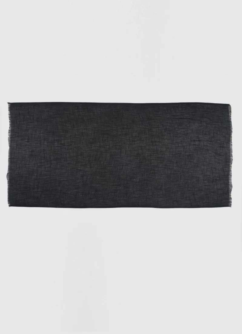 Black Cotton Soft scarf