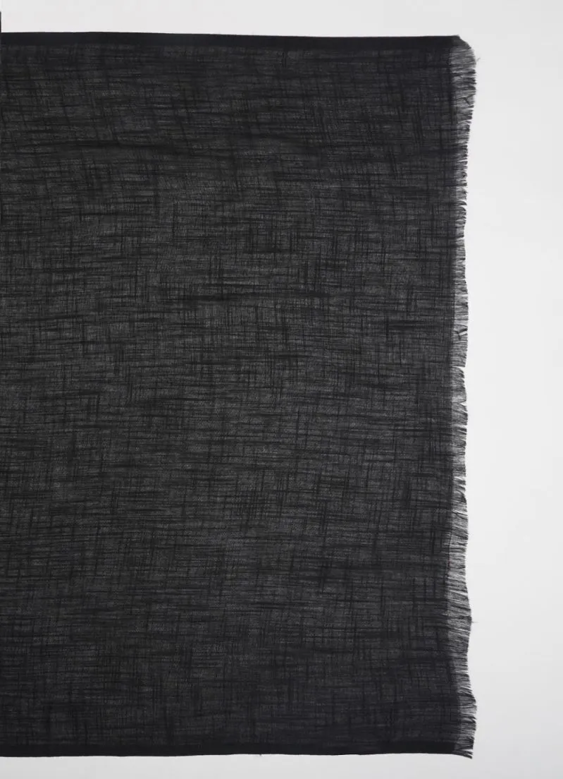 Black Cotton Soft scarf