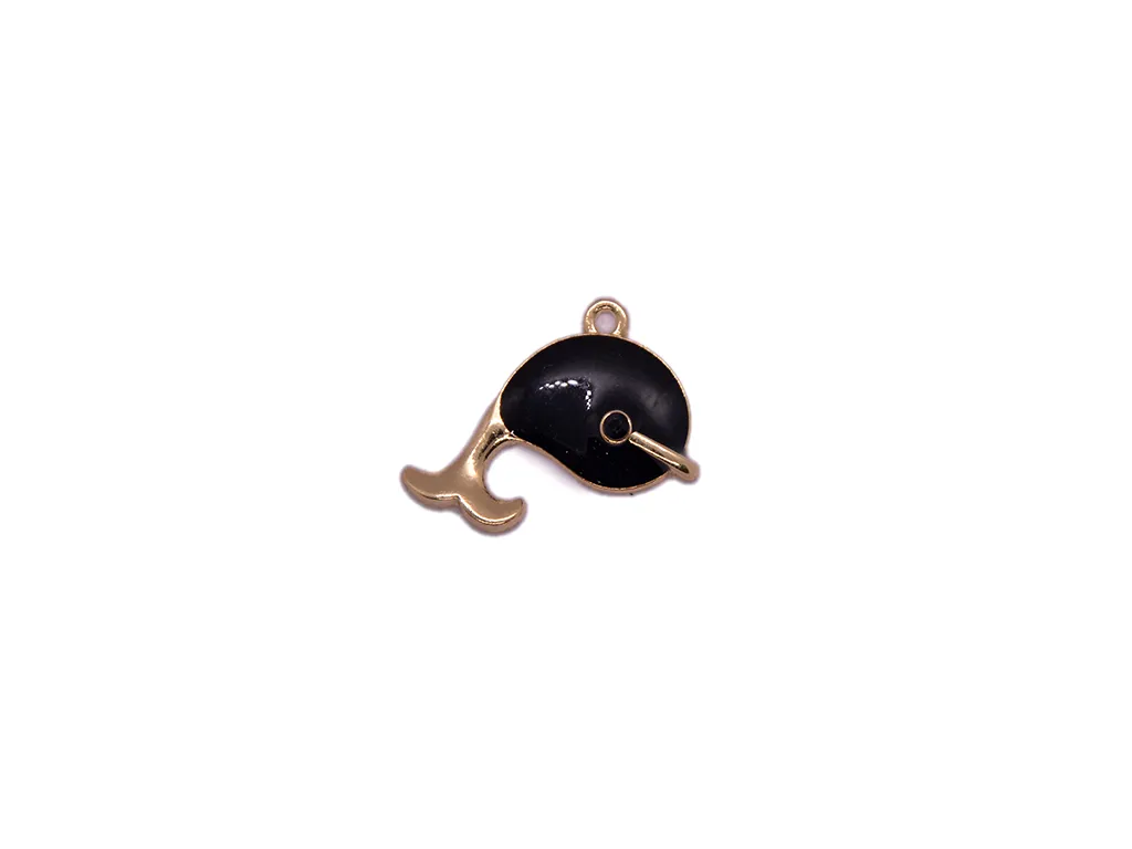 Black Dolphin Metal Charms