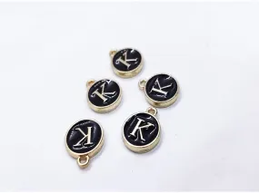 Black Fancy Metallic Jewelry Charms