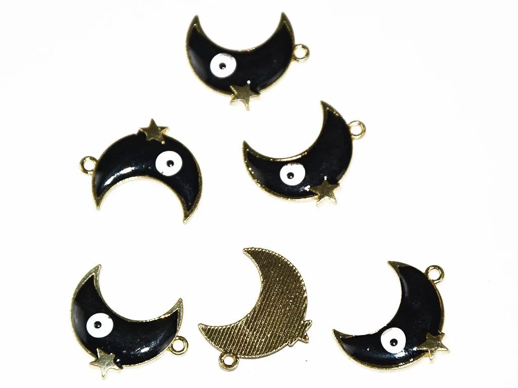 Black Moon Evil Eye Charms