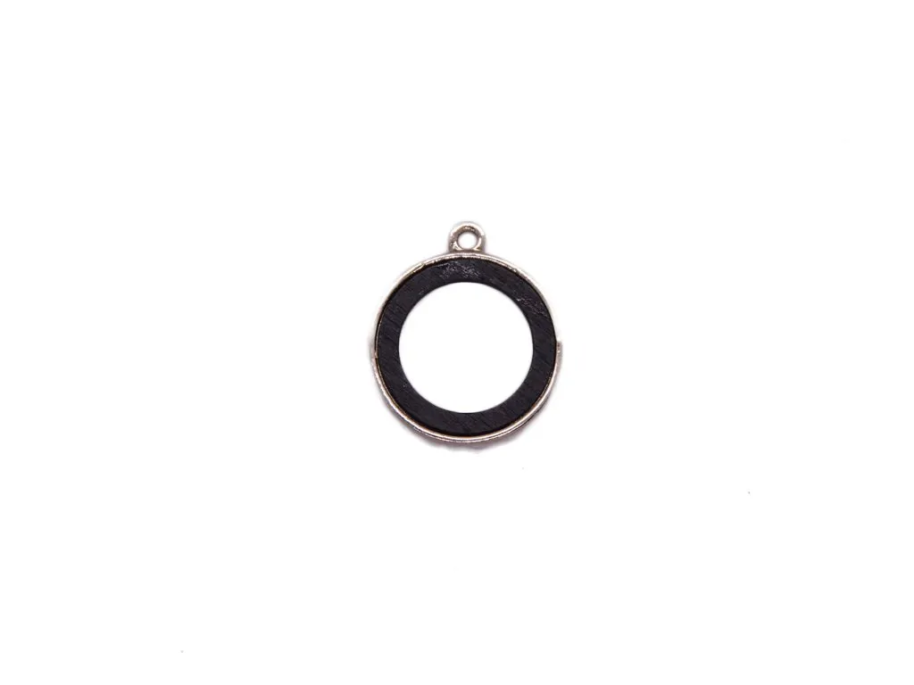 Black Ring Metal Charms