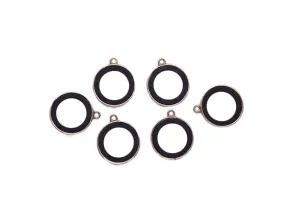 Black Ring Metal Charms