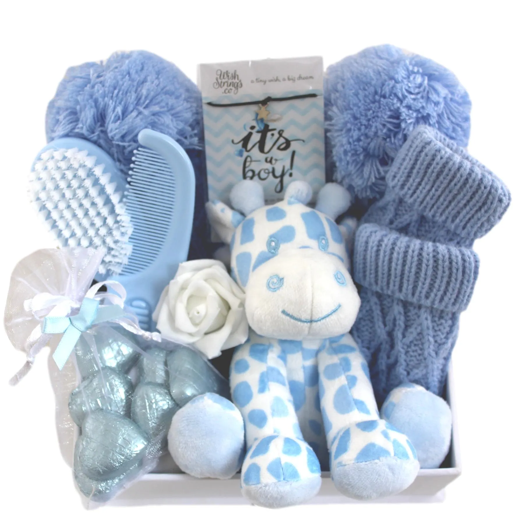 Bobbles Packed Keepsake Box for a Baby Boy