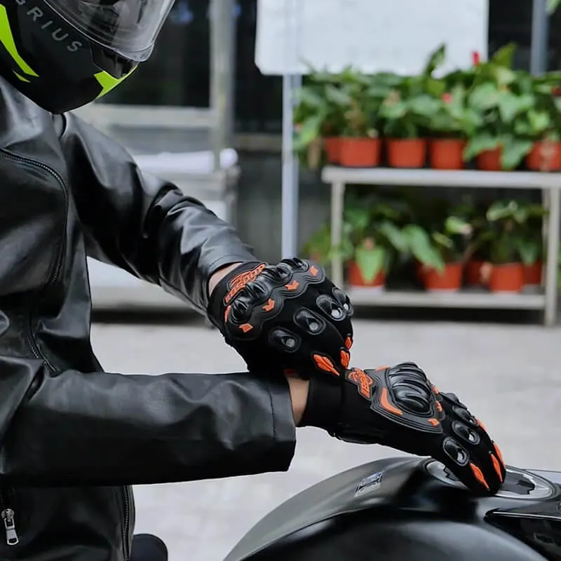 Breathable Touch Screen Polyester Biker Gloves