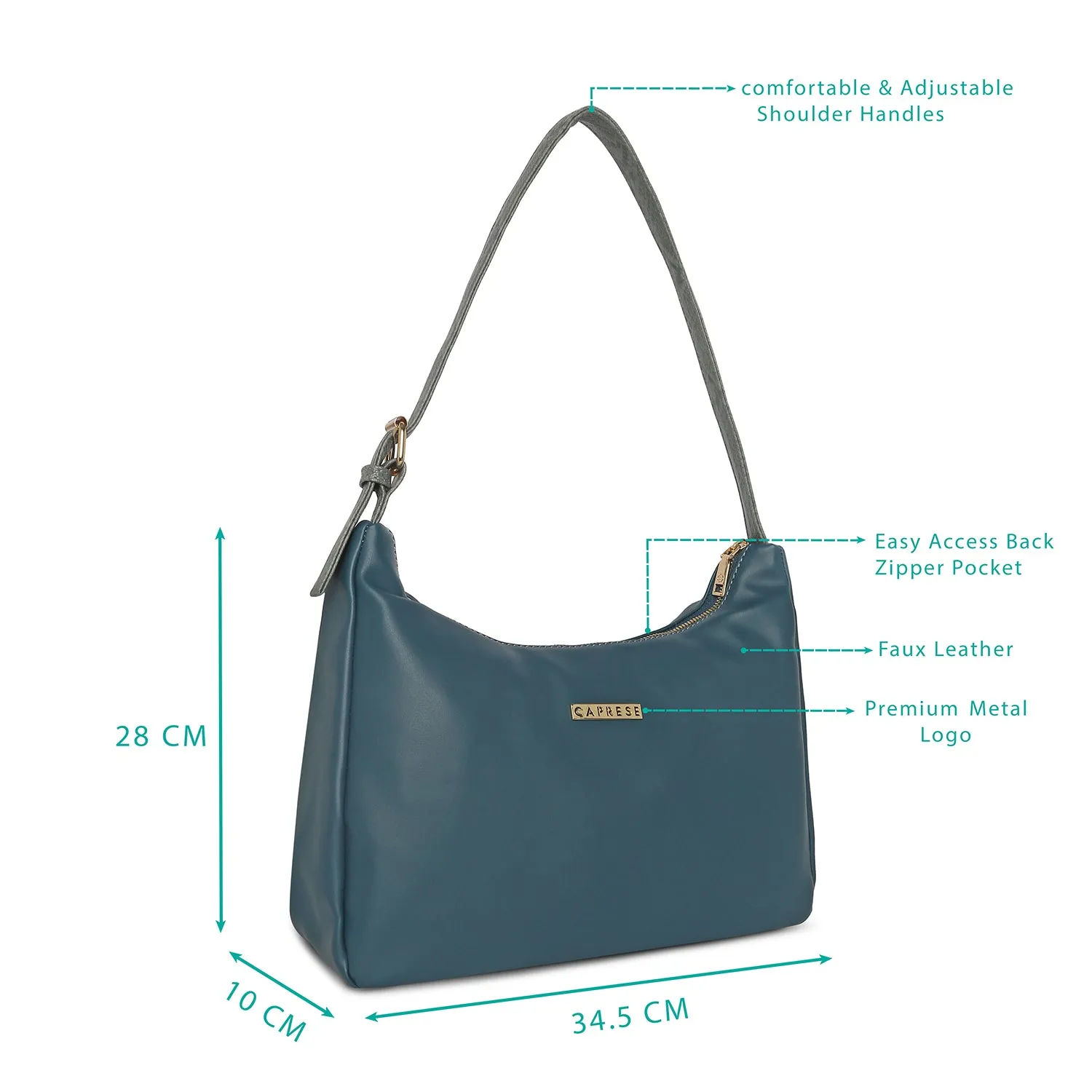 Caprese Rosalia Satchel Medium Pastel Green