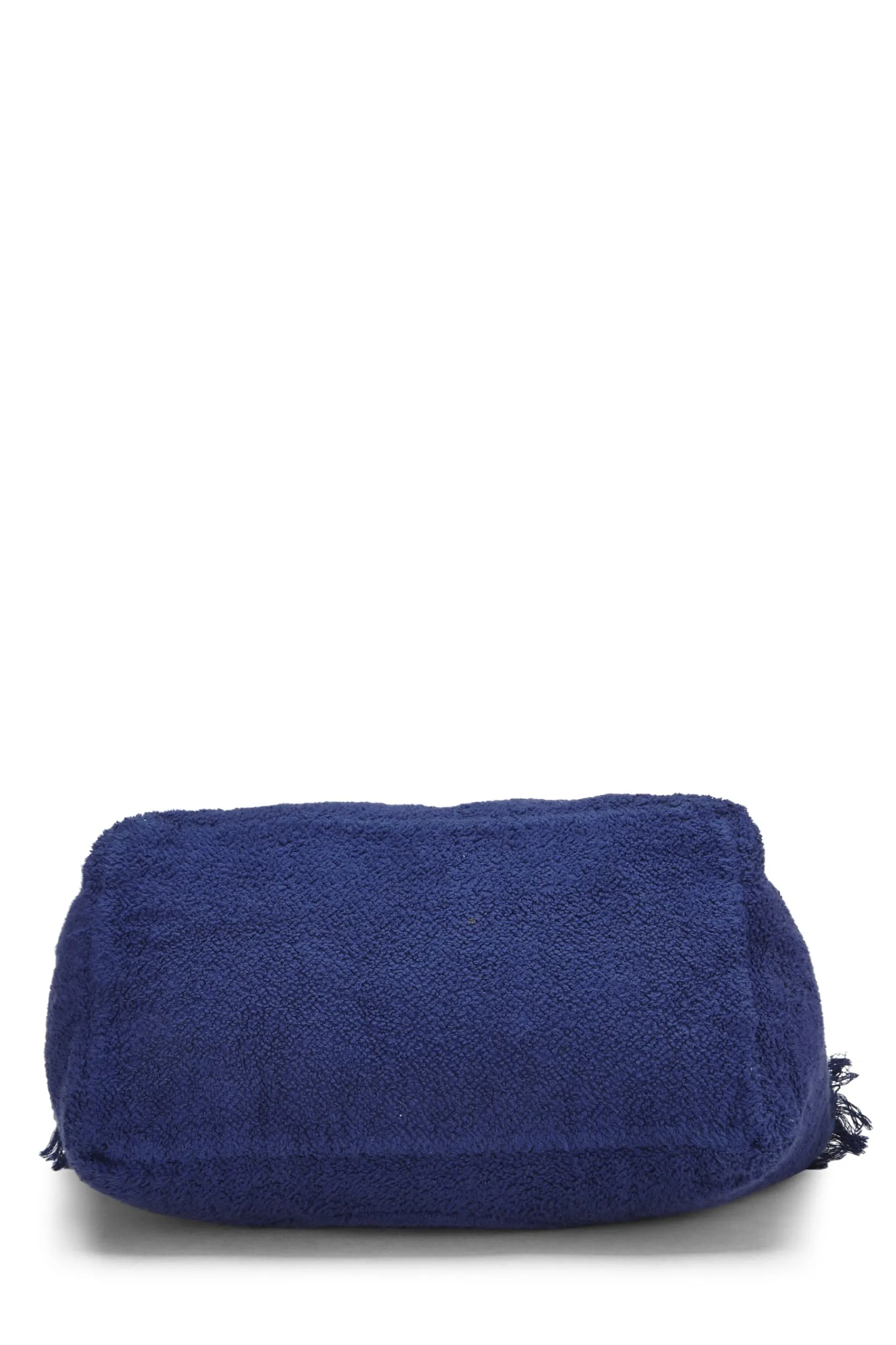Chanel,  Blue Terry Cloth 'CC' Beach Tote Large, Blue