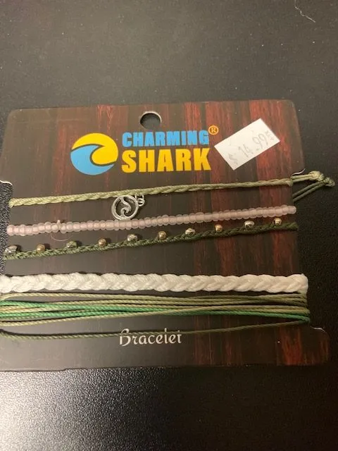 Charming Shark Ocean Life Stack Bracelet