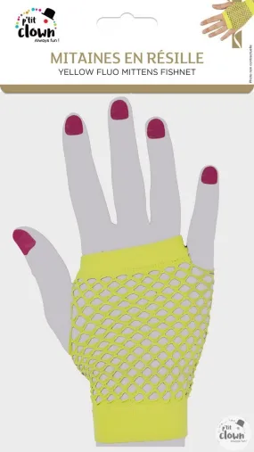 Costume Fishnet Mittens