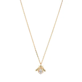 Crystal Bee Necklace