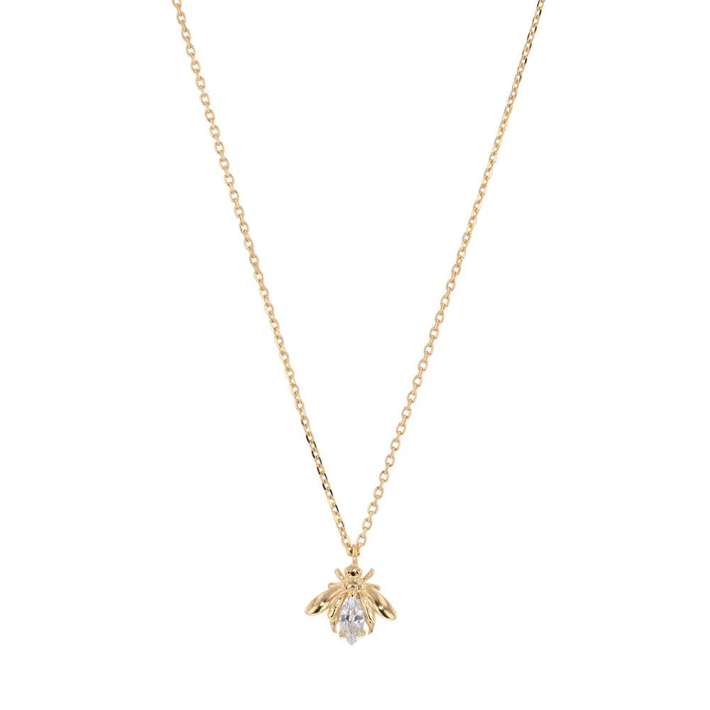 Crystal Bee Necklace