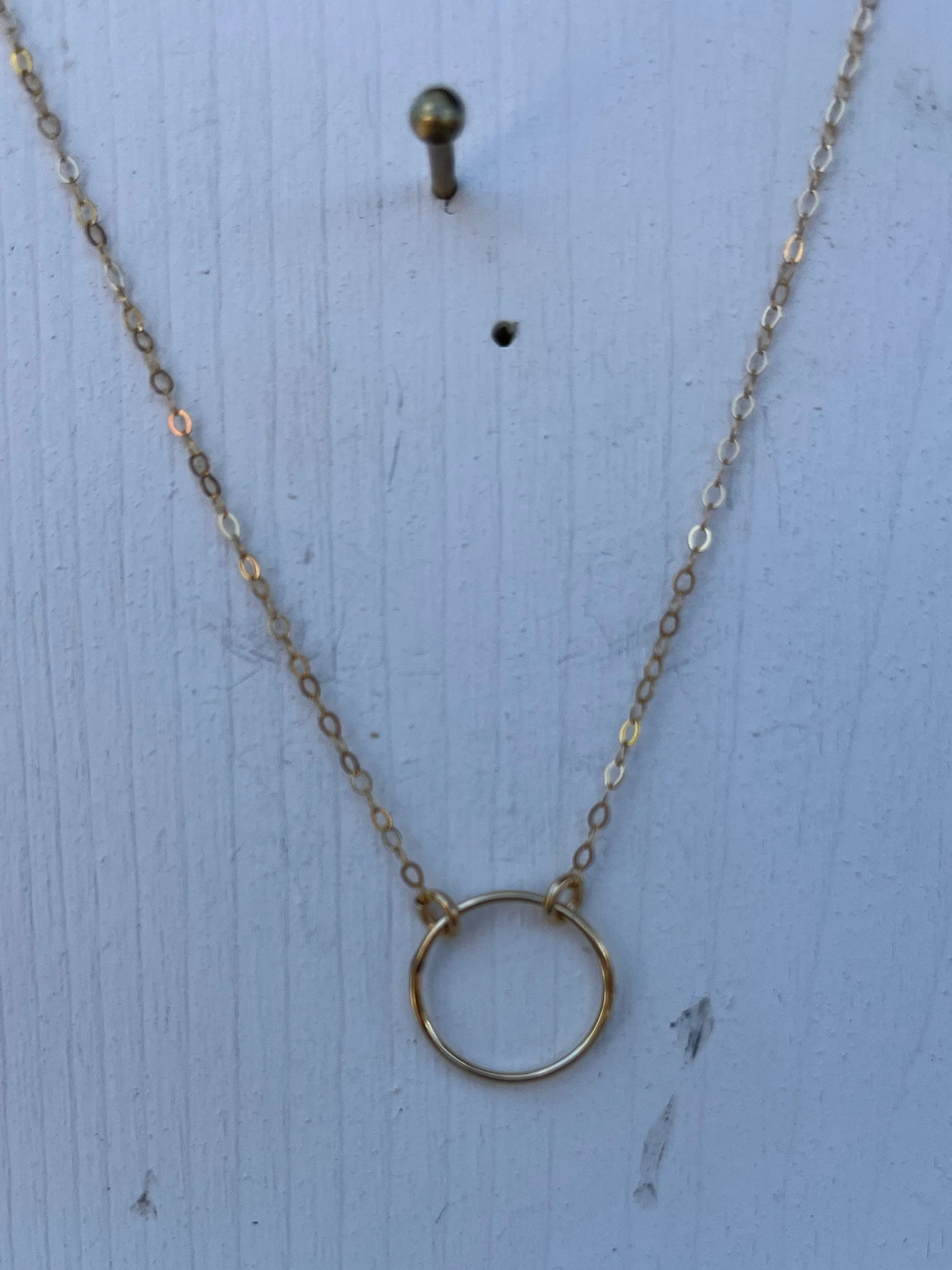Dainty Gold Necklaces with Shaped Pendants