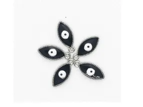 Dark Blue Evil Eye Metal Charms