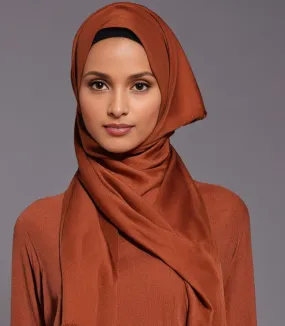 Dark Brown Cotton Poly Soft scarf