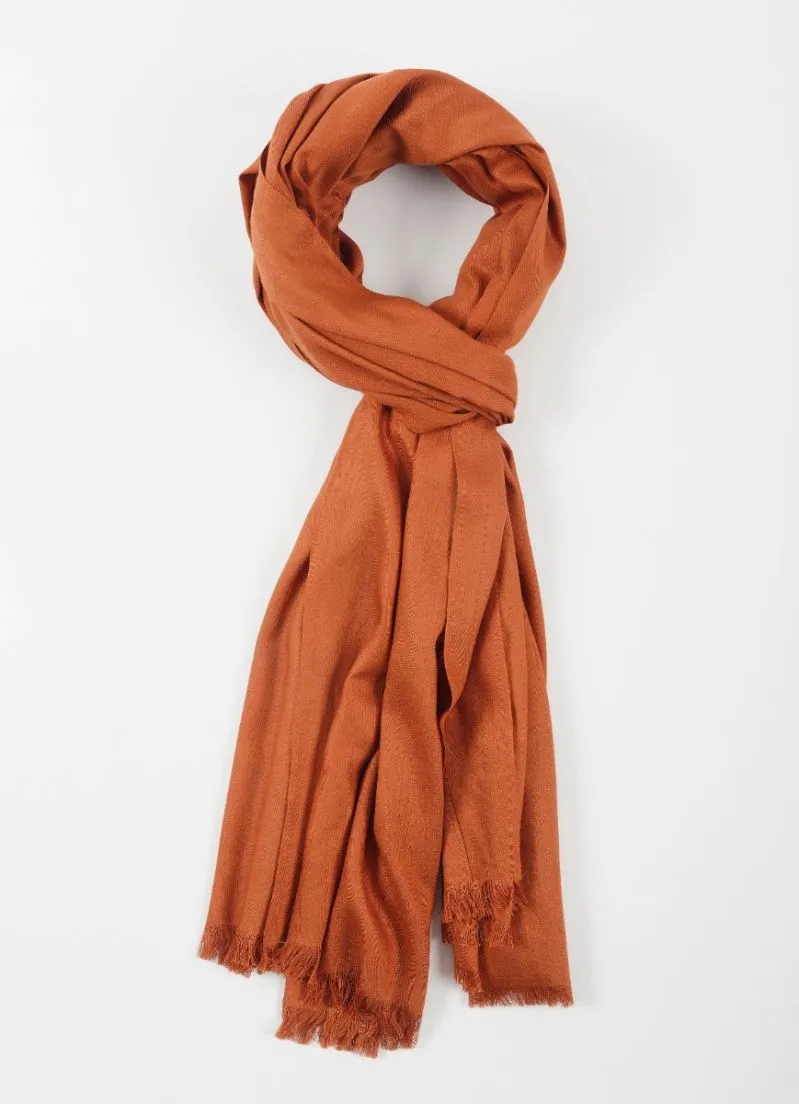 Dark Brown Cotton Poly Soft scarf