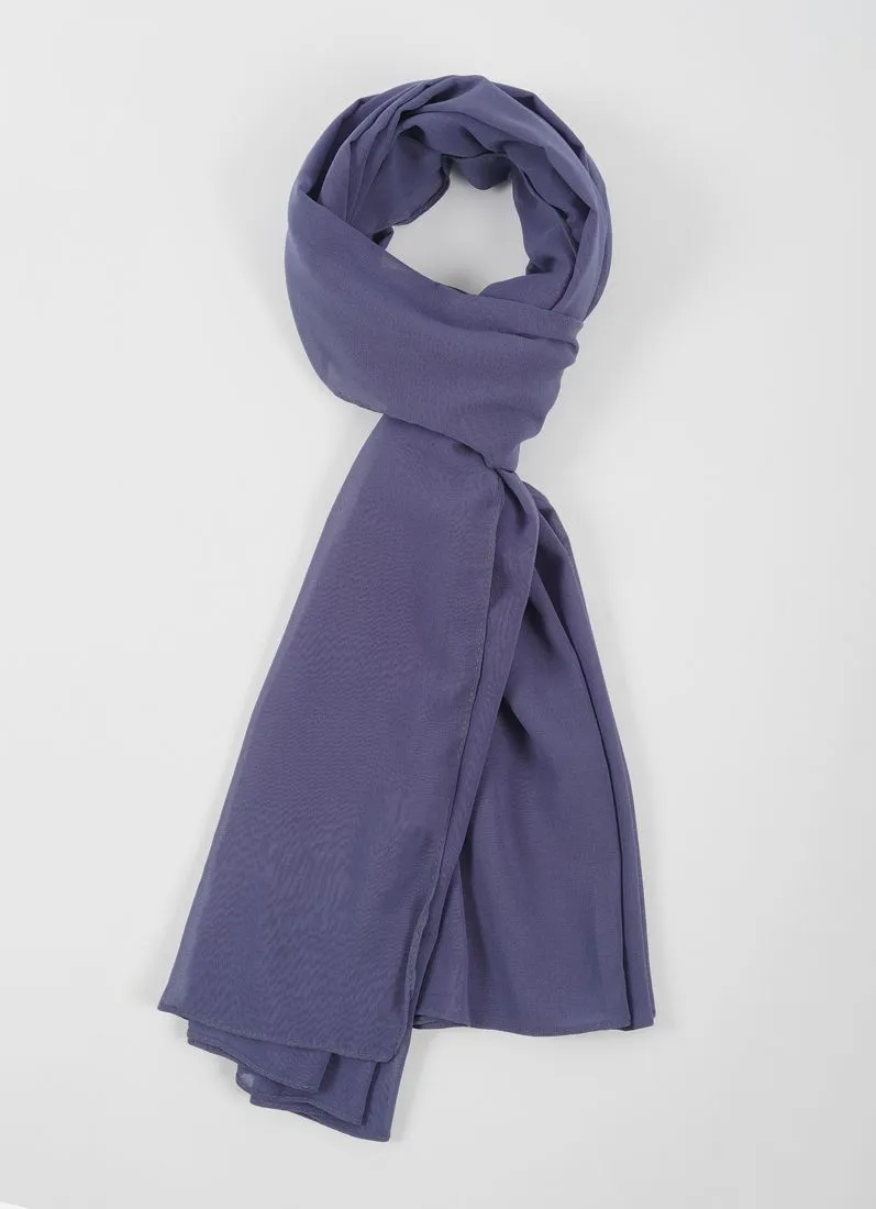 Dark Grey Georgette Soft scarf