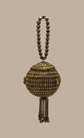 Deep Gold Metal Coconut Bag