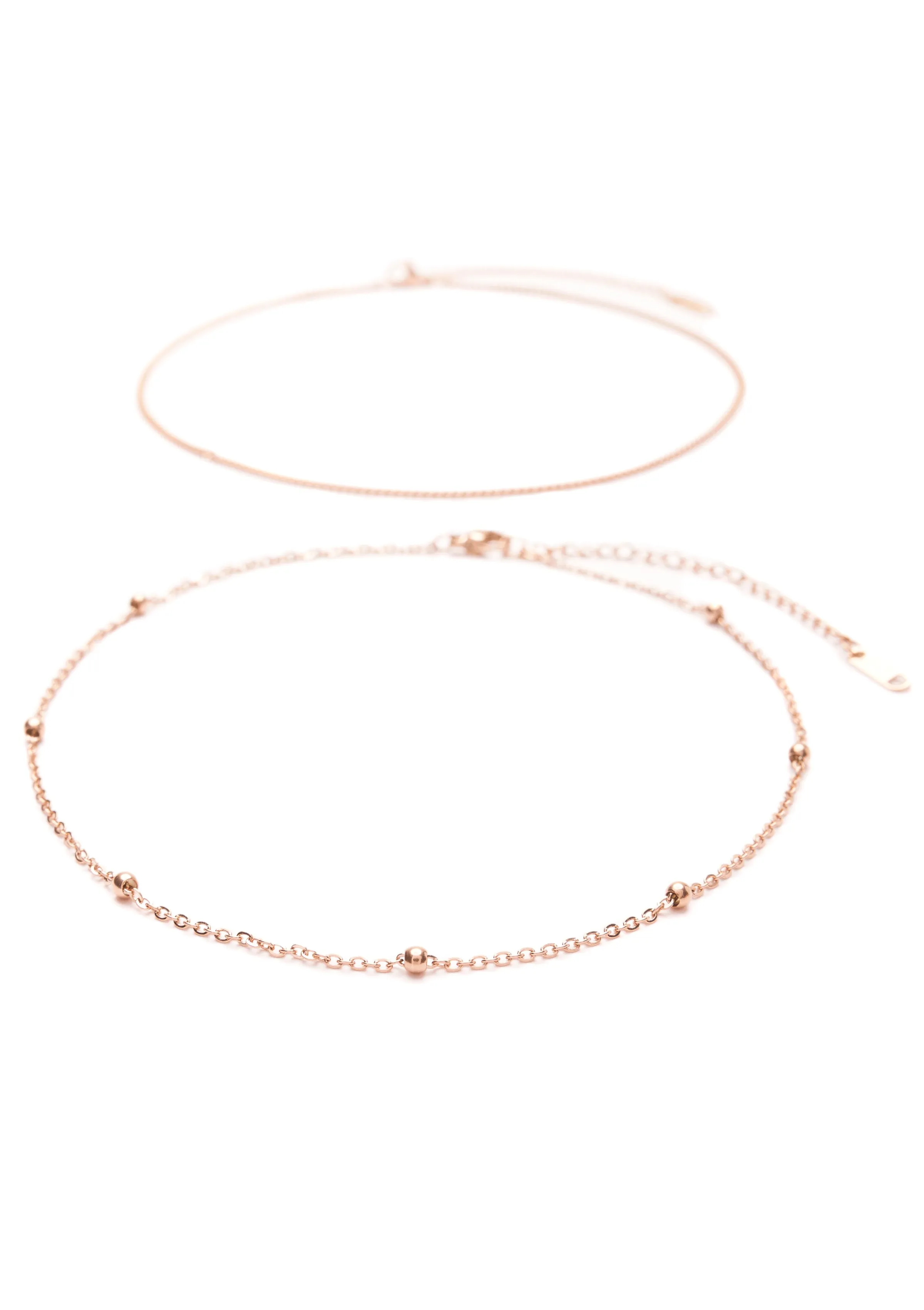 Delicate Choker Set Rose Gold