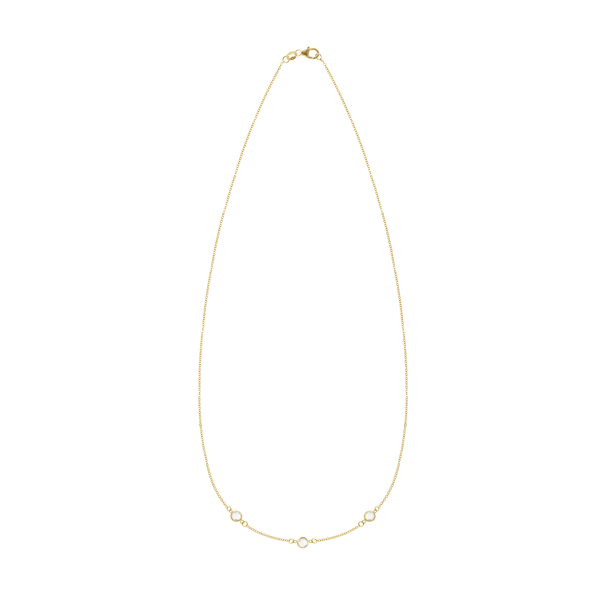 Delicate Personalized Necklace with Gemstone
