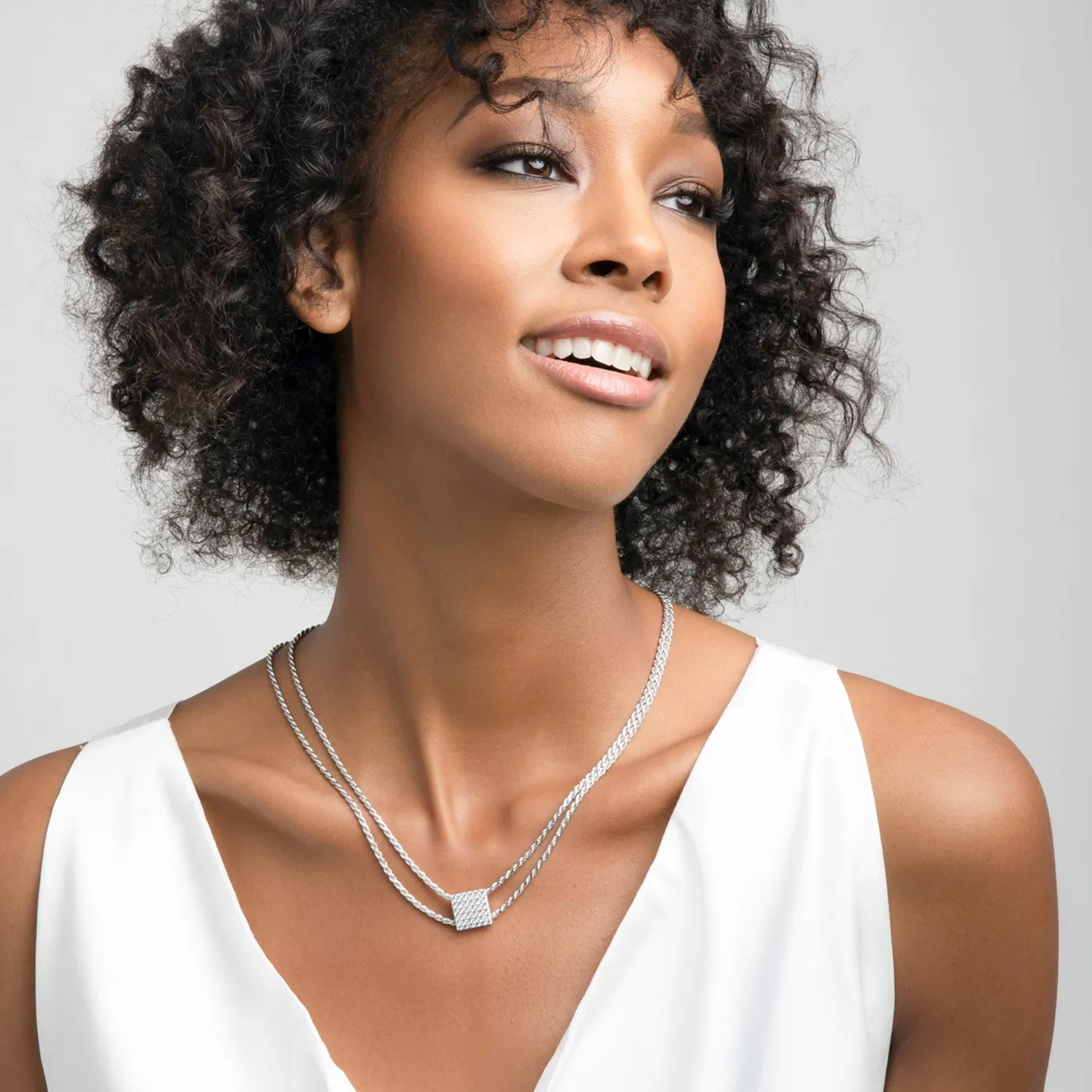 Delicate Square Necklace