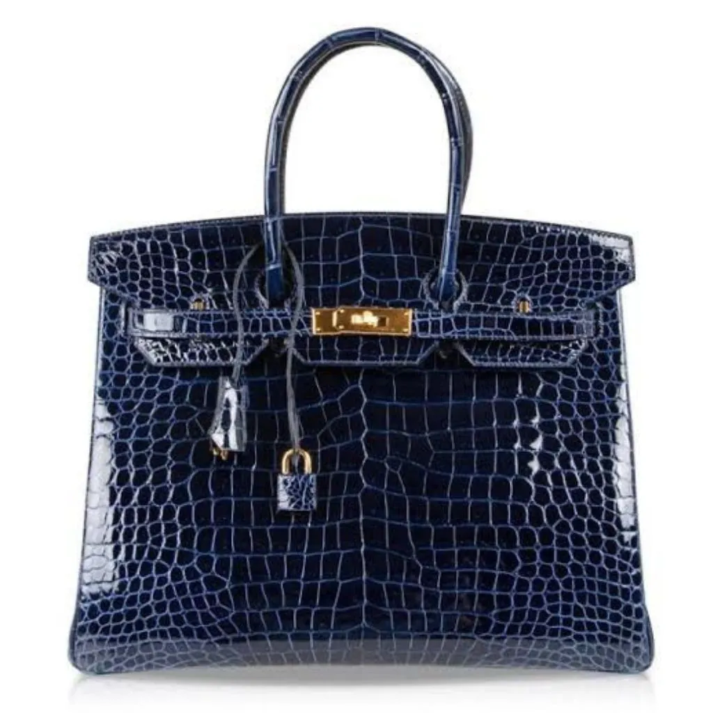 Designer Croco Large Satchel Tote Handbag For Women
