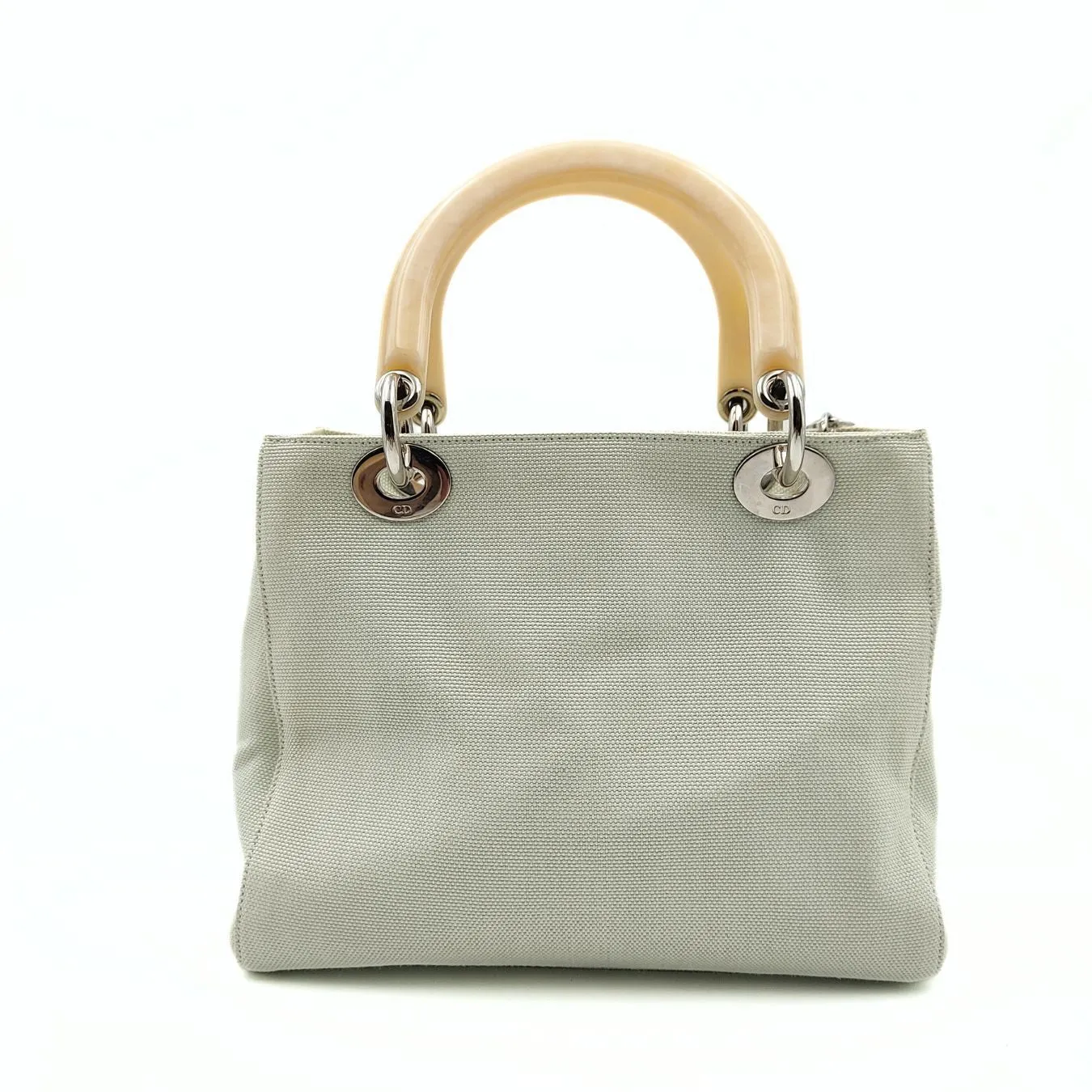 DIOR Dior Christian Dior Lady Dior bag in pastel water green canvas