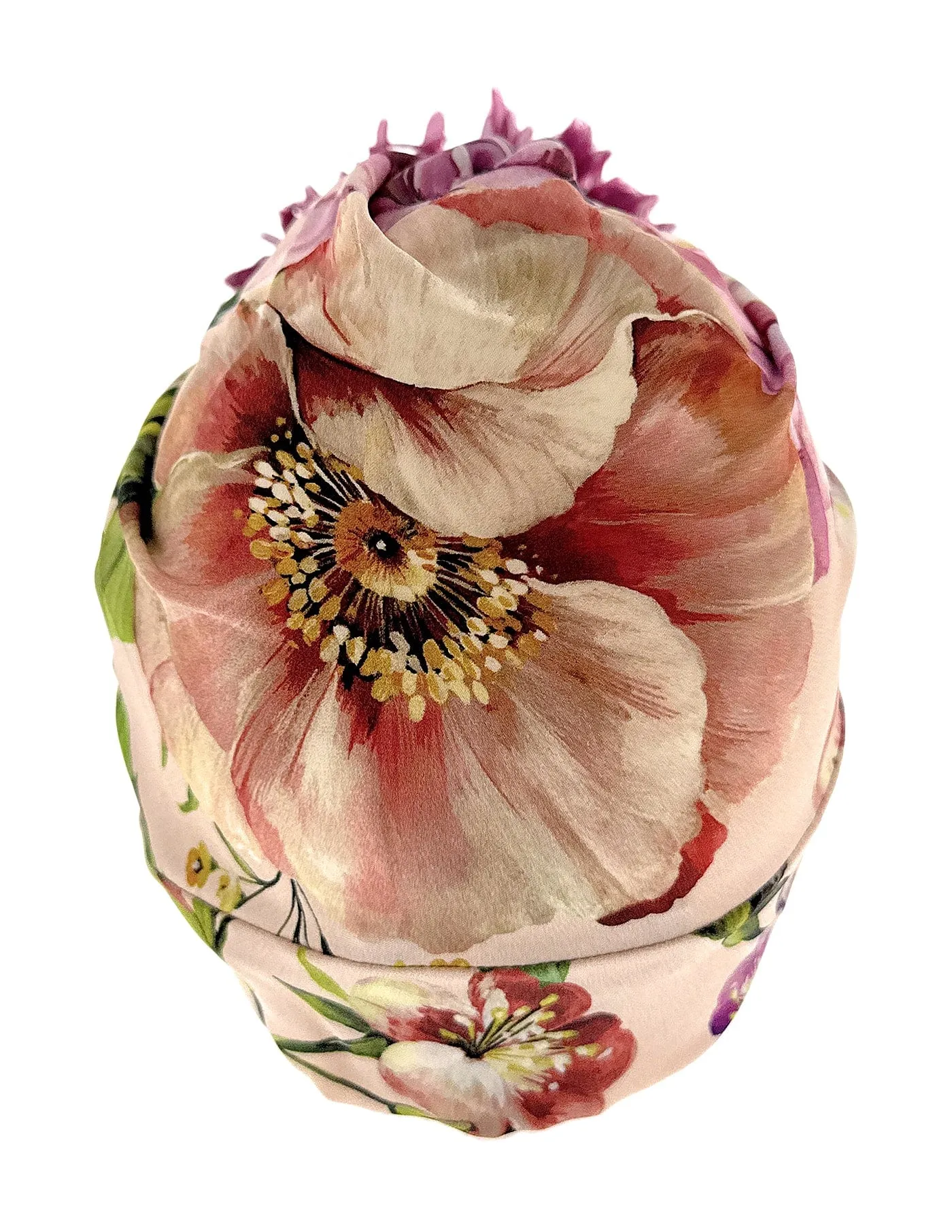 Dolce & Gabbana  Floral Turban Headpiece with Flower Detail-S