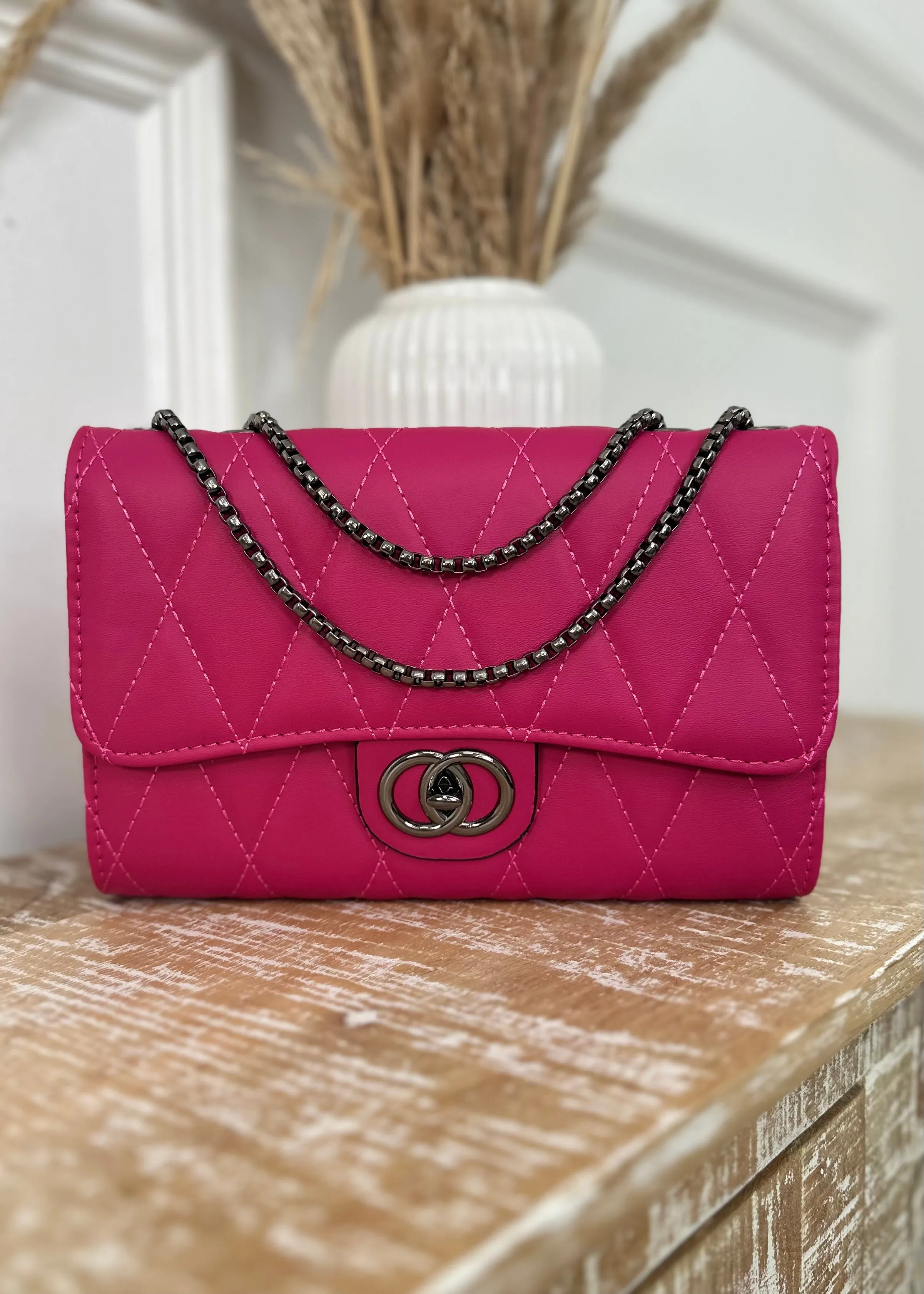 Elsa Pink Quilted Bag