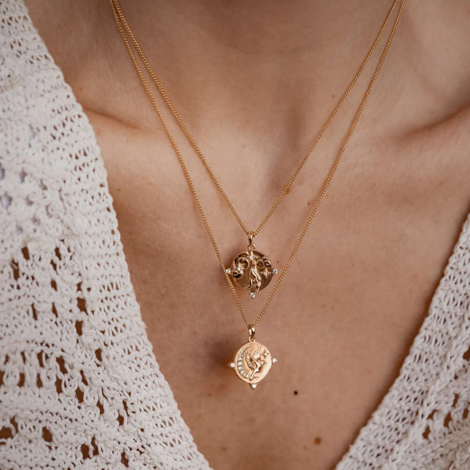 Fearless Pendant Necklace Sterling Silver