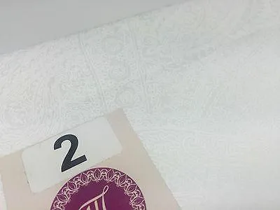 Floral Paisley Pastel white lacquer Print Fabric 100% Cotton 44" Wide  M527 Mtex