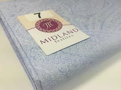 Floral Paisley Pastel white lacquer Print Fabric 100% Cotton 44" Wide  M527 Mtex
