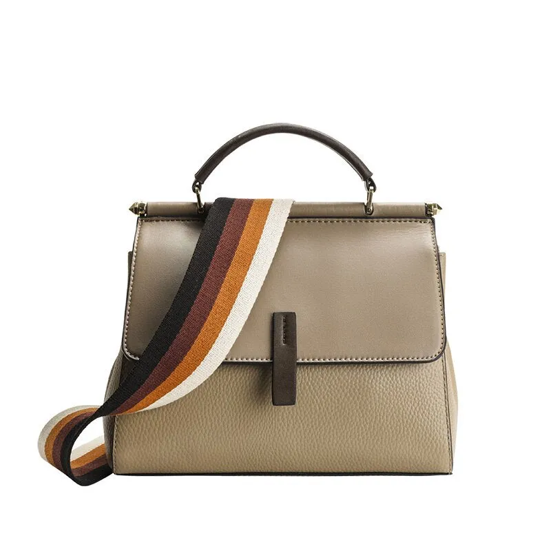 FOXER Genuine Leather Women Handbag Office Women Commuter Tote Lady Shoulder Bag Large Capacity Crossbody Purse Bags