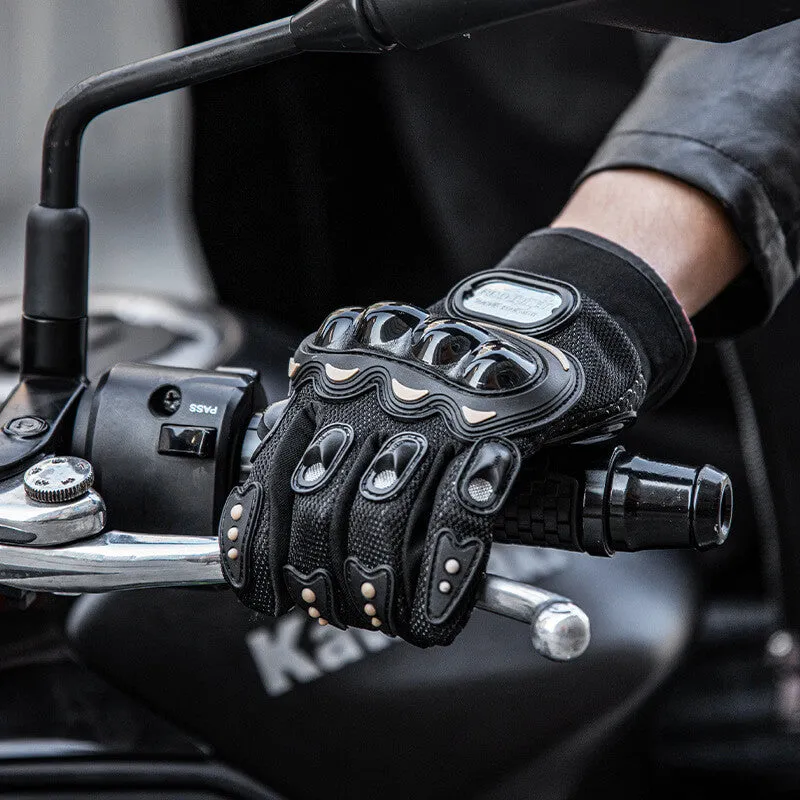 Full Finger Breathable Mesh Biker Gloves