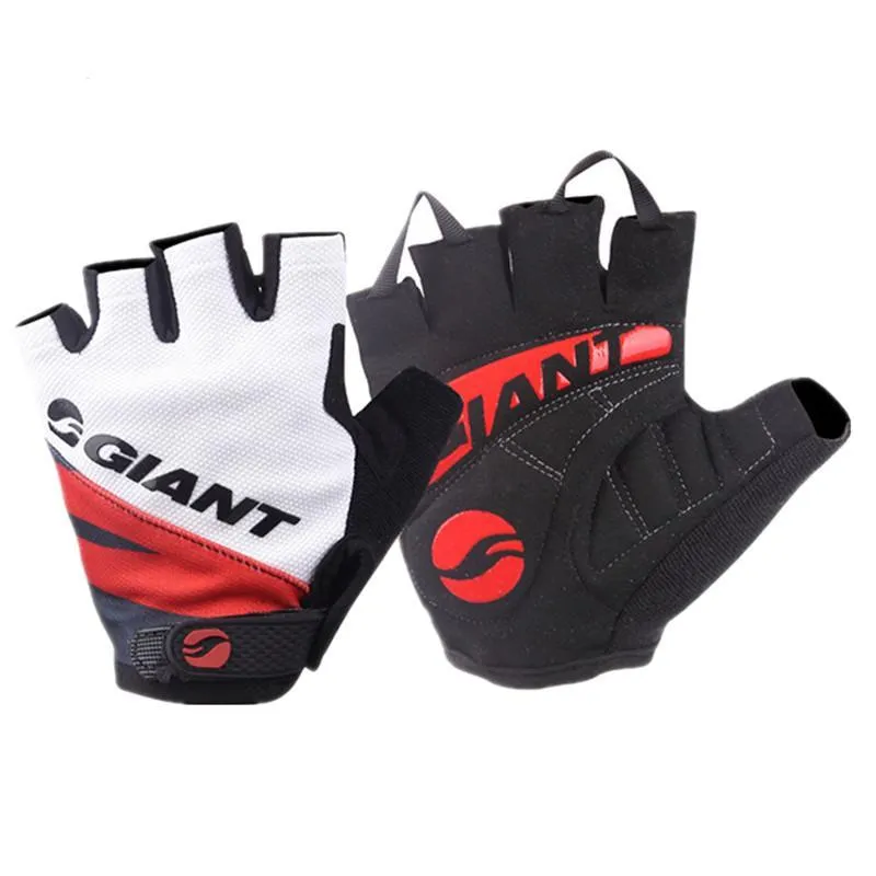 Giant Cycling Anti-slip Anti-sweat Men Women Half Finger Gloves Breathable