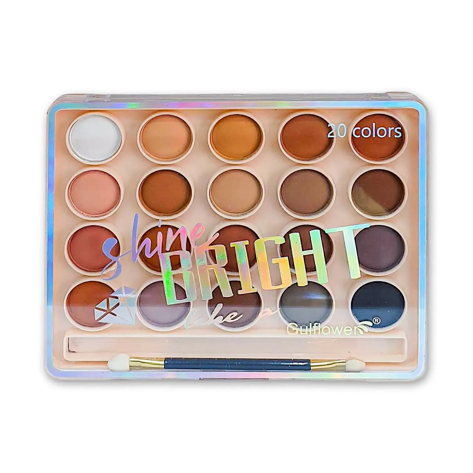 Gulflower Eyeshadow Palette Shine Bright 20 Color 40g
