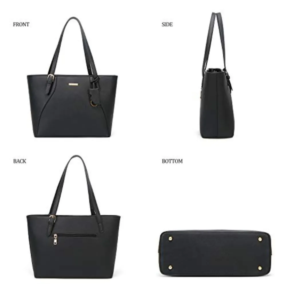 Handbag Tote Bag Shoulder Bag Top Handle Satchel Purse 4 pcs Set