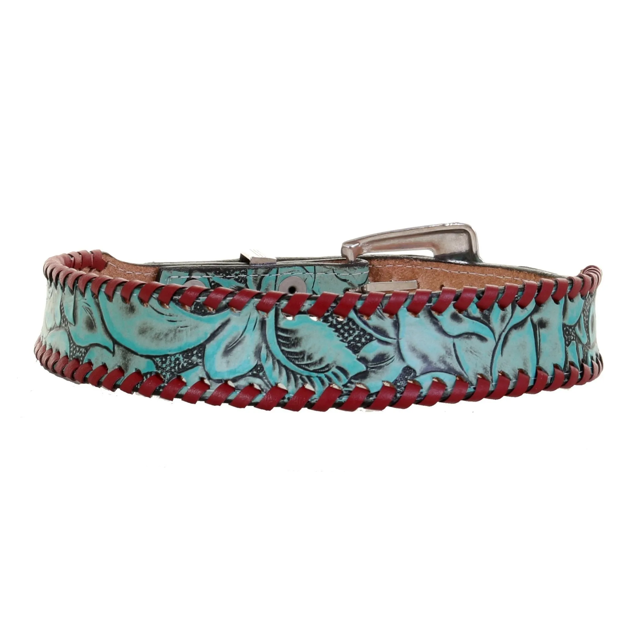 HATB04 - Turquoise Antique Floral Hat Band