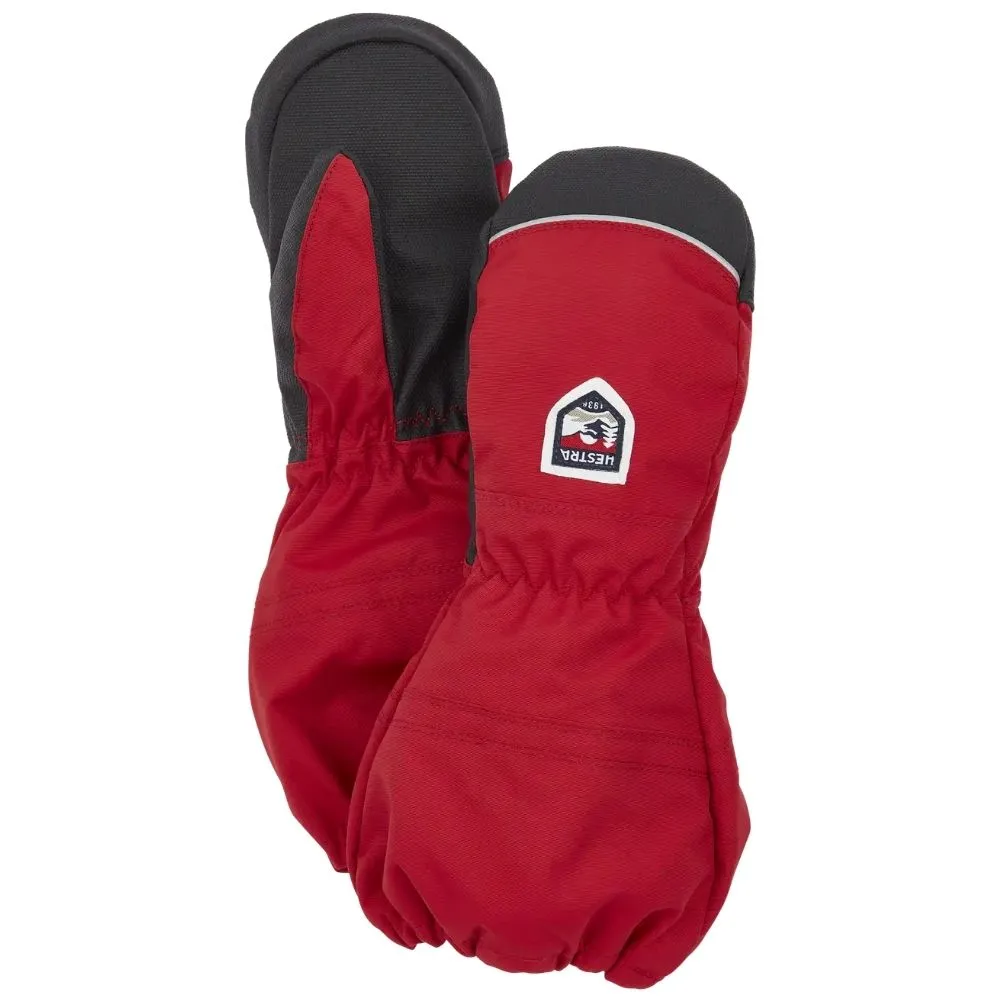 Hestra Akka Junior Ski Mittens, Red