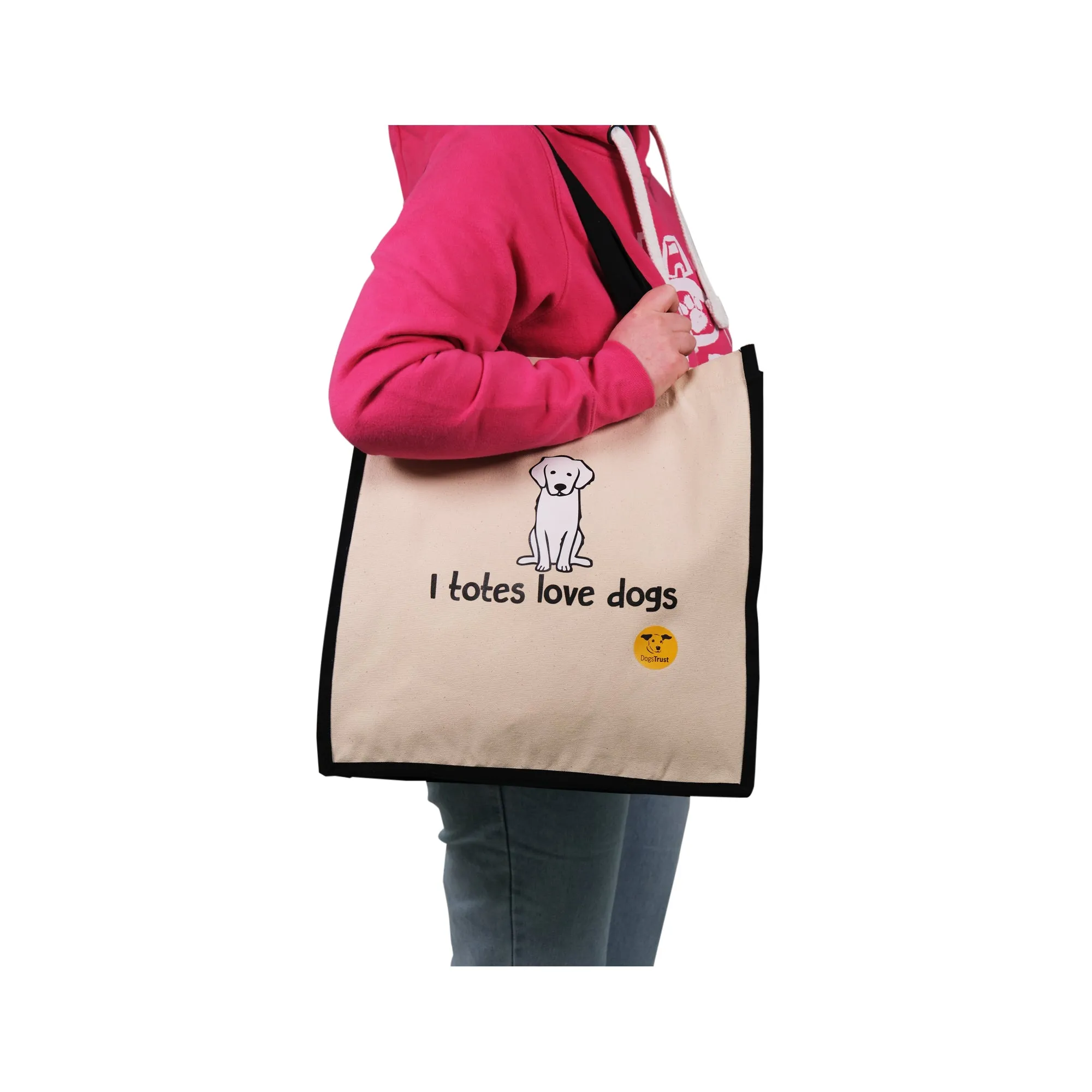 I Totes Love Dogs' Tote Bag - Cute Dog Print Design