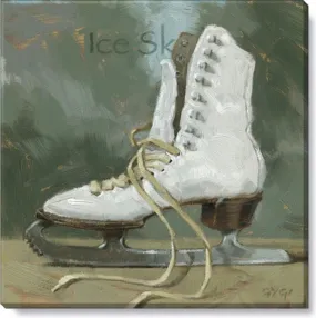 Ice Skates Giclee Wall Art