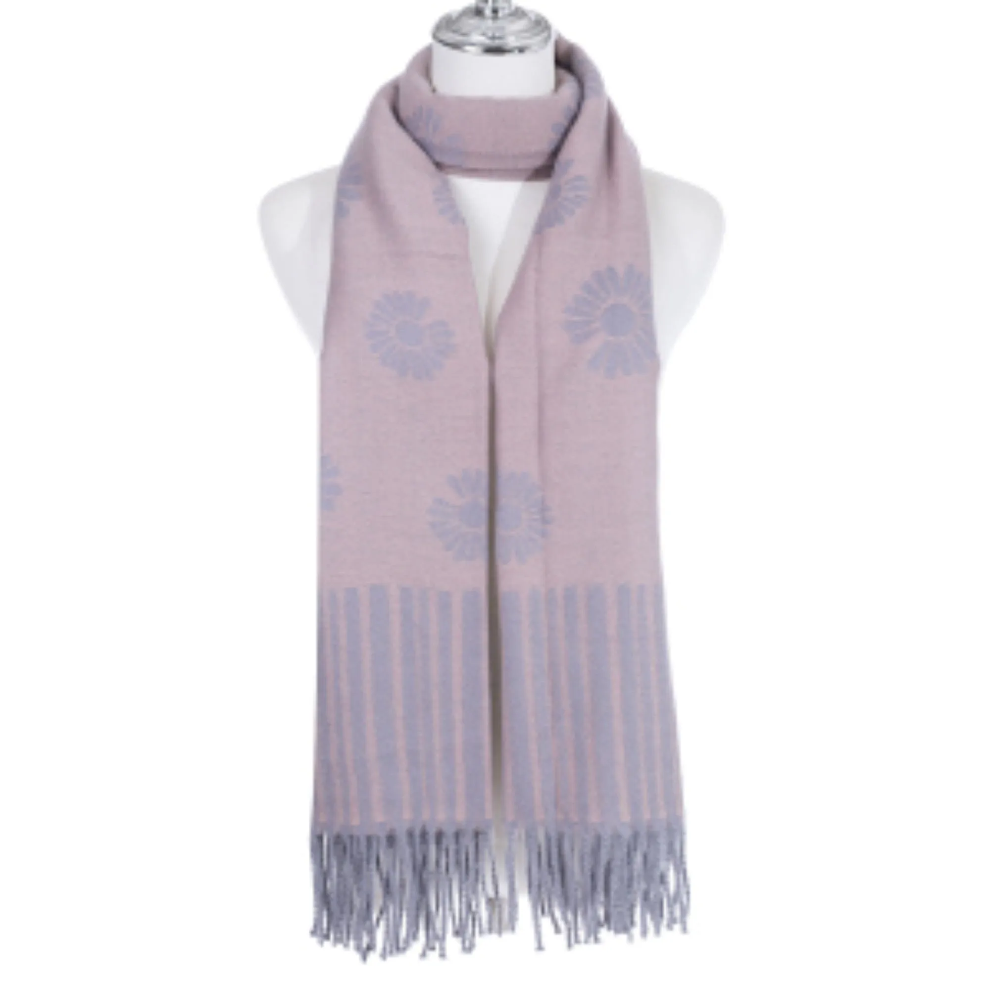 Ivys Scarf Greypink 1798-5