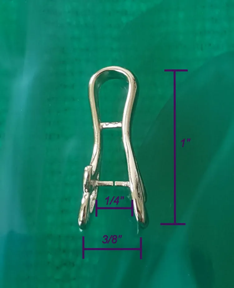 Jewelry Findings - Bails - Antique Silver Large Curvy Pinch Bails (Qty 5-15 per pkg) Ships from Green Bay, WI (677-AS)