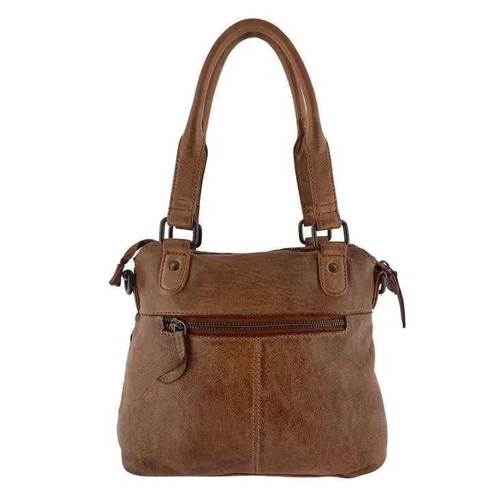 Linda Braided Leather Shoulder Bag