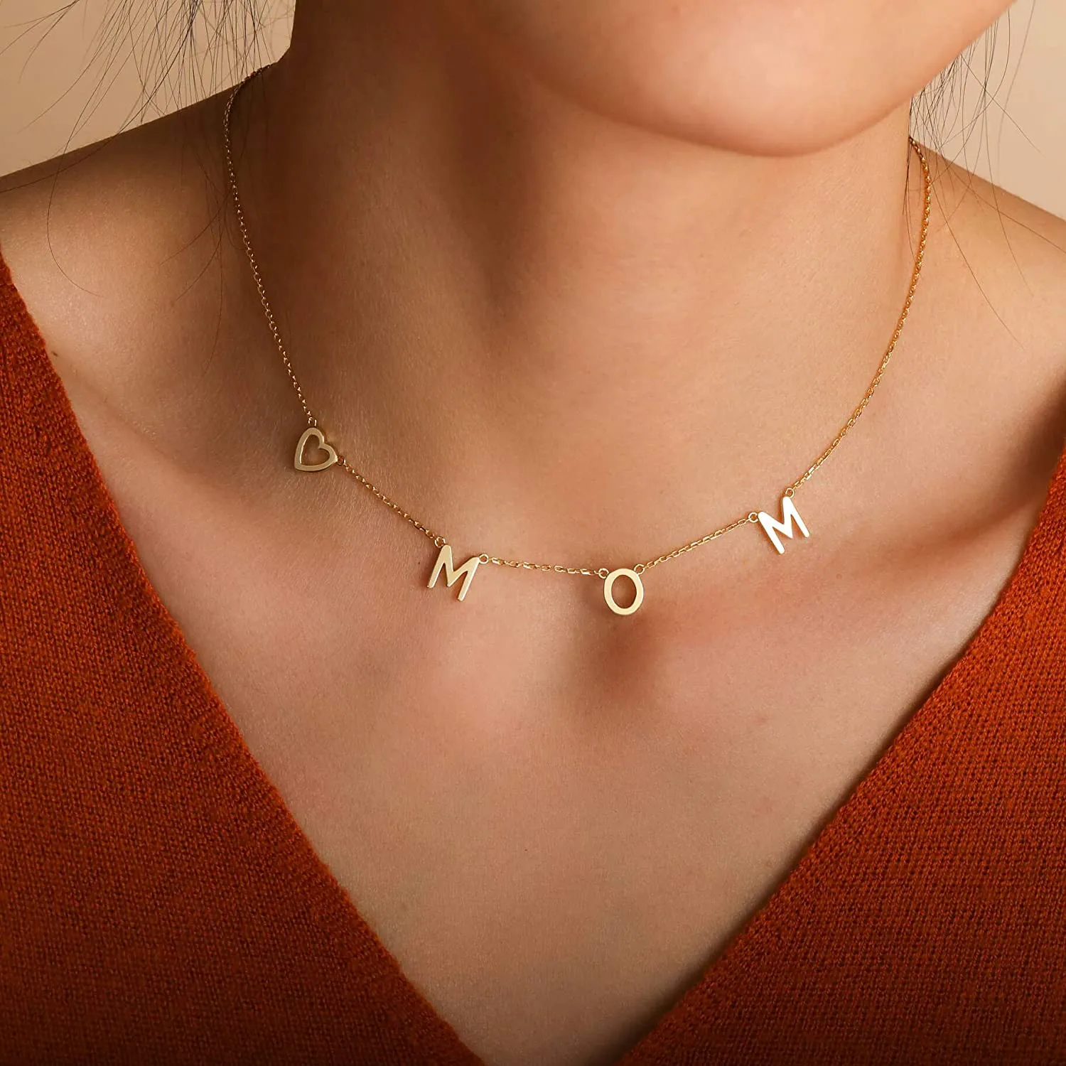 Love Mom Necklace