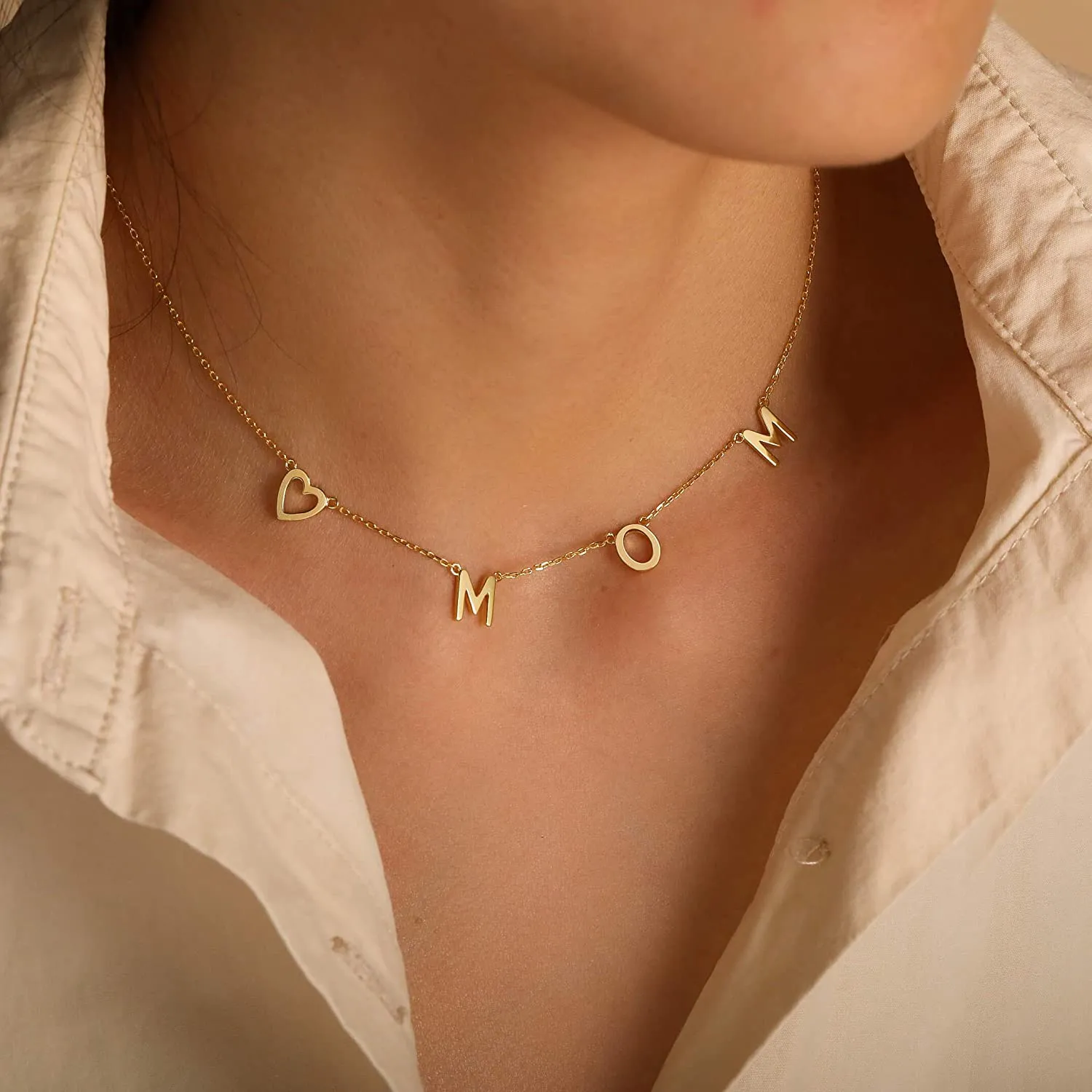 Love Mom Necklace