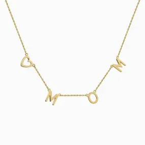 Love Mom Necklace